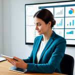 A focused individual, fully clothed in a modest, smart-casual outfit, meticulously managing virtual resources on a tablet screen. They are seated at a clean, contemporary desk in a brightly lit home office, surrounded by subtle digital interfaces suggesting strategic planning and progress tracking. The atmosphere is calm and productive. perfect anatomy, correct proportions, natural pose, well-formed hands, proper finger count, natural body proportions, professional photography, high quality, studio lighting, safe for work, appropriate content, fully clothed, modest clothing, family-friendly.