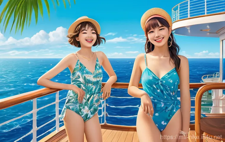 승리의여신 니케 이벤트 참여 꿀팁 - **Prompt 1: Sunny Summer Event on a Cruise Ship**
    A group of NIKKE characters, including Emma, E...
