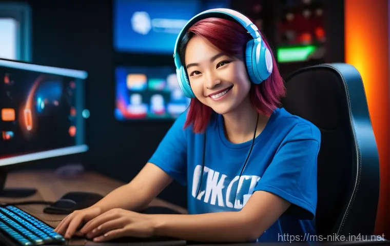승리의여신 니케 크리에이터 아이템 지원 - **Prompt:** A female content creator, late 20s, with a warm and engaging smile, sitting at a modern ...