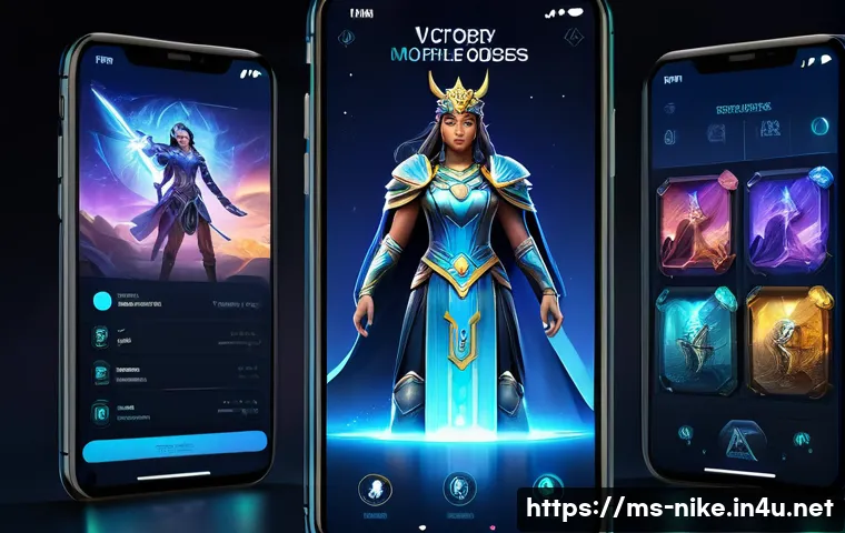 승리의여신 니케 데이터 복원 절차 - A vibrant and dynamic fantasy game interface scene showcasing the "Victory Goddess: Nike" recovery d...