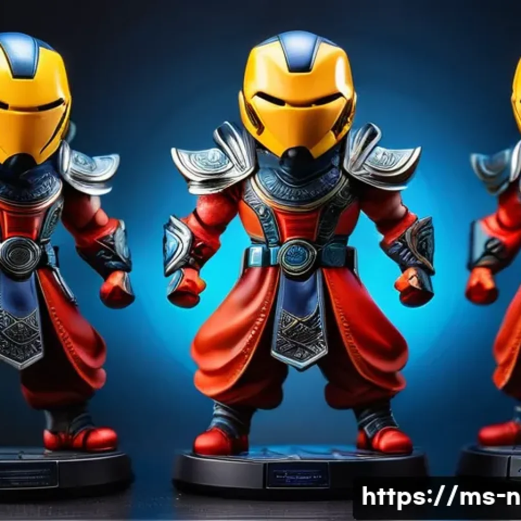 승리의여신 니케 글로벌 팬 굿즈 소개 - A highly detailed exclusive action figure from a popular Malaysian mobile game, crafted with premium...