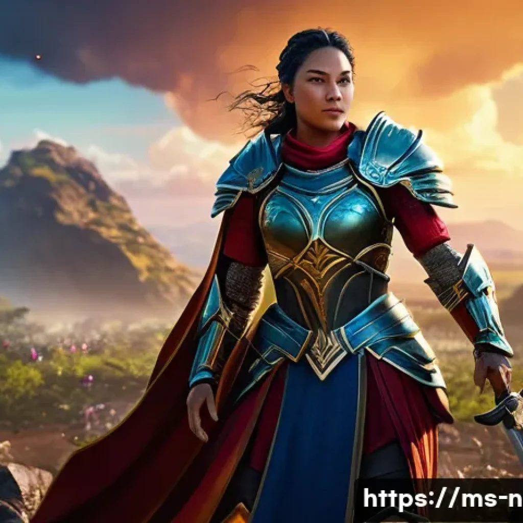 승리의여신 니케 유료 콘텐츠 리뷰 - A dynamic, high-detail fantasy battle scene from Victory Goddess: Nike, showcasing vivid, realistic ...