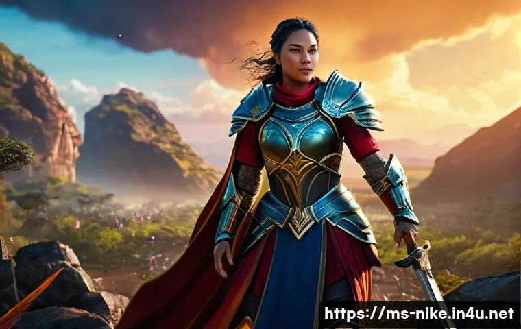 승리의여신 니케 유료 콘텐츠 리뷰 - A dynamic, high-detail fantasy battle scene from Victory Goddess: Nike, showcasing vivid, realistic ...
