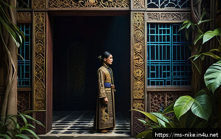 승리의여신 니케 이스터에그 찾기 - A detailed fantasy game scene showing a mysterious hidden room inside a grand temple, illuminated by...