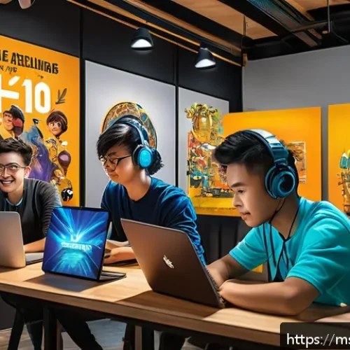 승리의여신 니케 팬덤 문화 연구 - A vibrant digital art community scene in Malaysia centered around the game NIKKE, featuring diverse ...