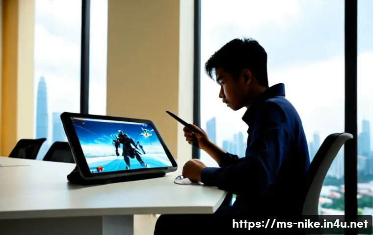 Home 17 승리의여신 니케 디자이너 인터뷰 - Photorealistic editorial scene of a Malaysian game character designer in a modern Kuala Lumpur creat...