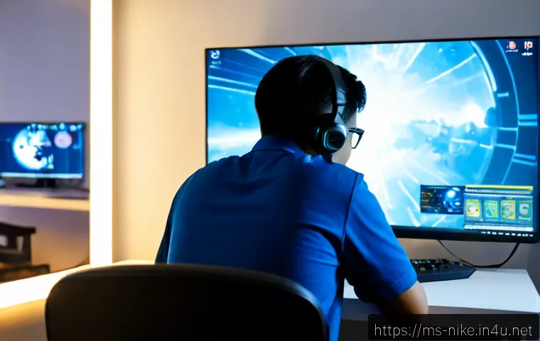 Home 17 승리의여신 니케 캐릭터별 약점 분석 - Photorealistic Malaysian gamer at a clean desk studying a futuristic tactical character selection sc...